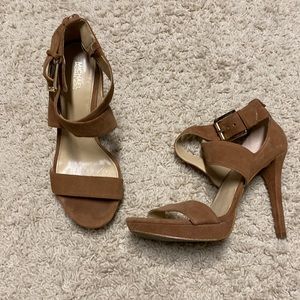 Michael Kors brown suede heels